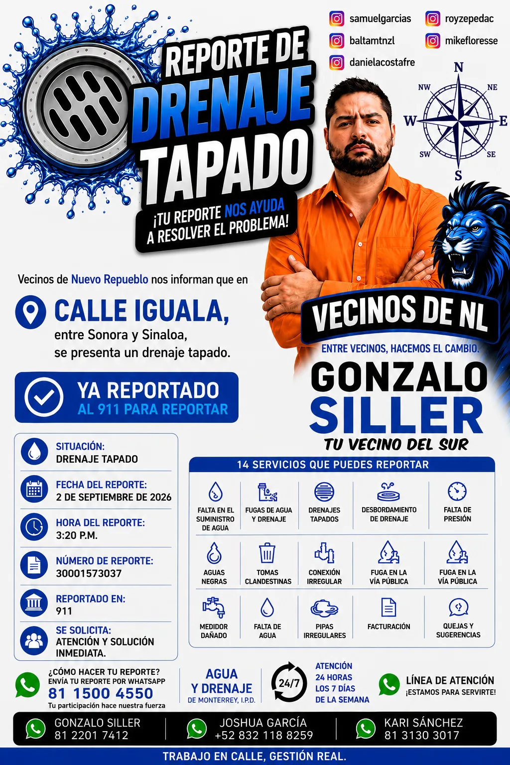 DRENAJE DESBORDÁNDOSE / COL. NUEVO REPUEBLO